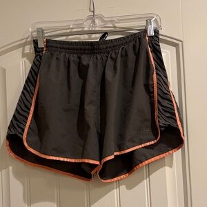 PINK Victoria's Secret Gray Athletic Shorts with Coral Trim